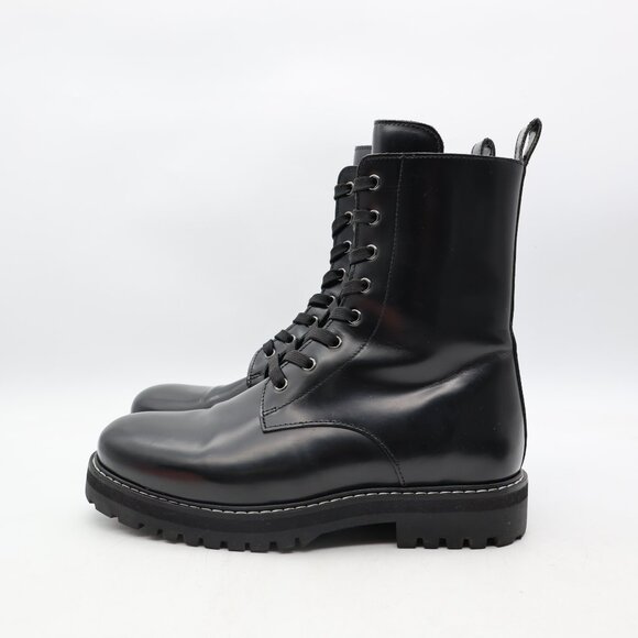Thursday Boot Co. Everyday Combat Boots Women's Size 8.5 Black Leather Zip Side - Picture 4 of 10